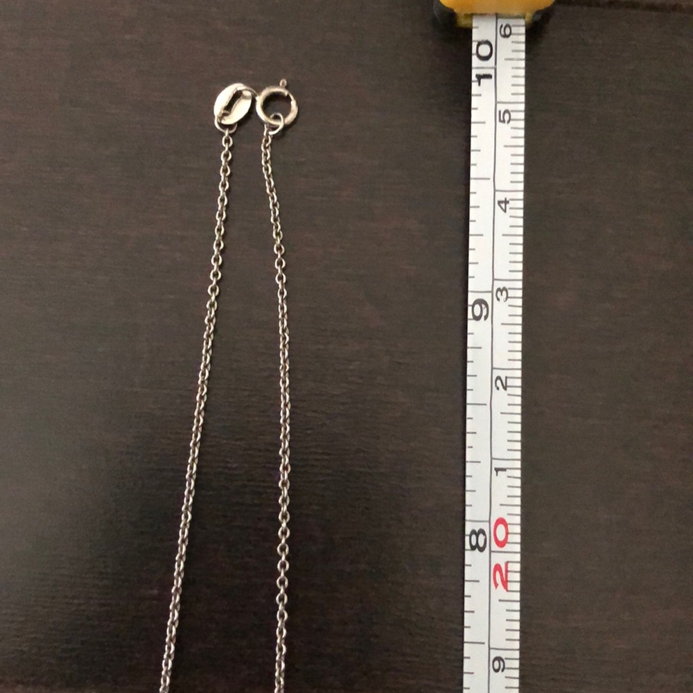 M Monogram Silver Necklace - Picture 6 of 7